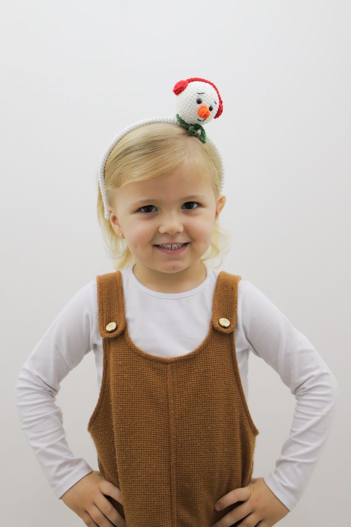Tiara Boneco de Neve